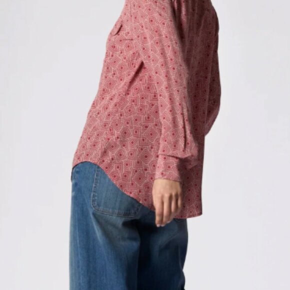 Equipment Slim Signature Earth Red Nature shirt 80% off MSRP - Picture 3 of 4